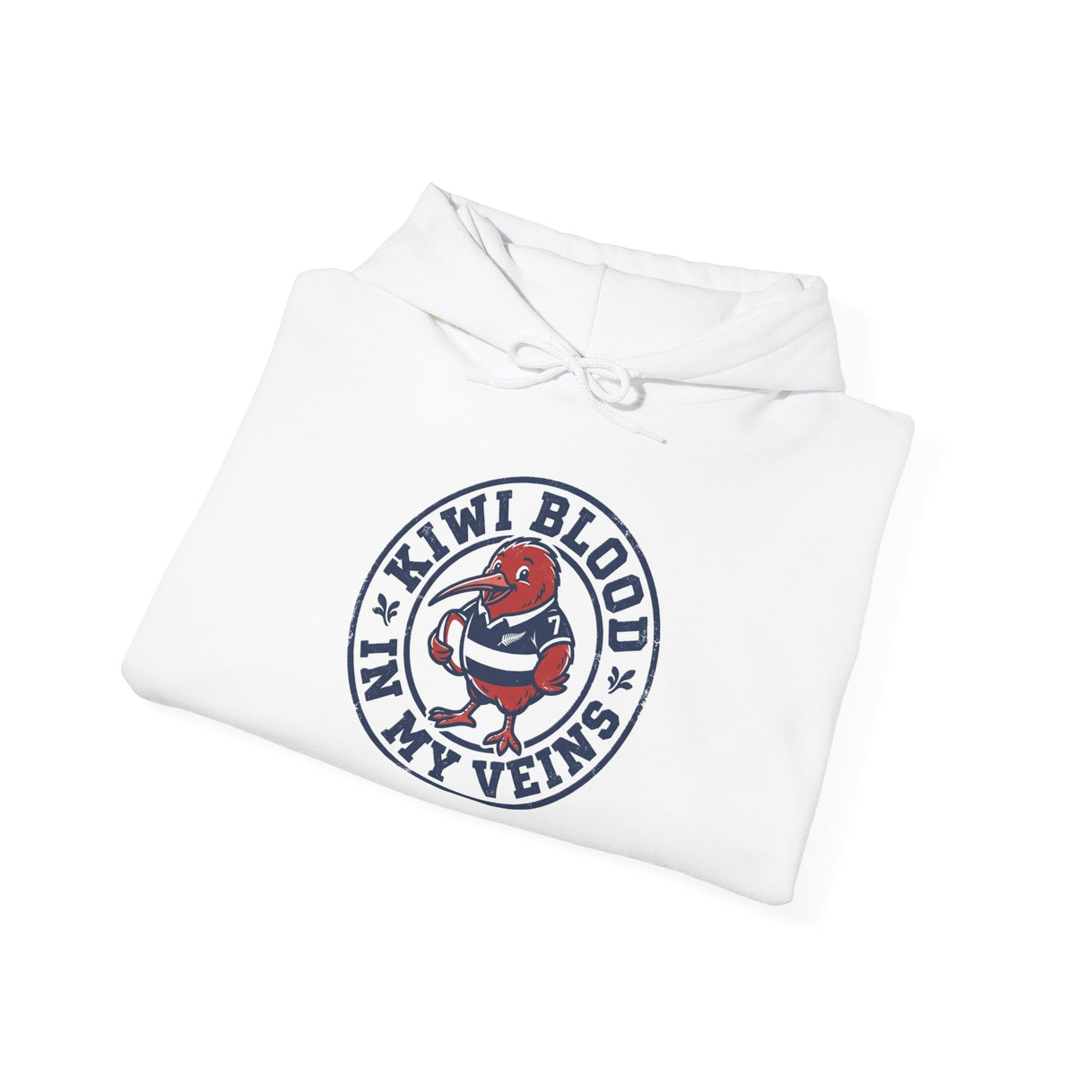 Kiwi Blood Graphic Hoodie — 'Kiwi Blood In My Veins' New Zealand Pride Pullover