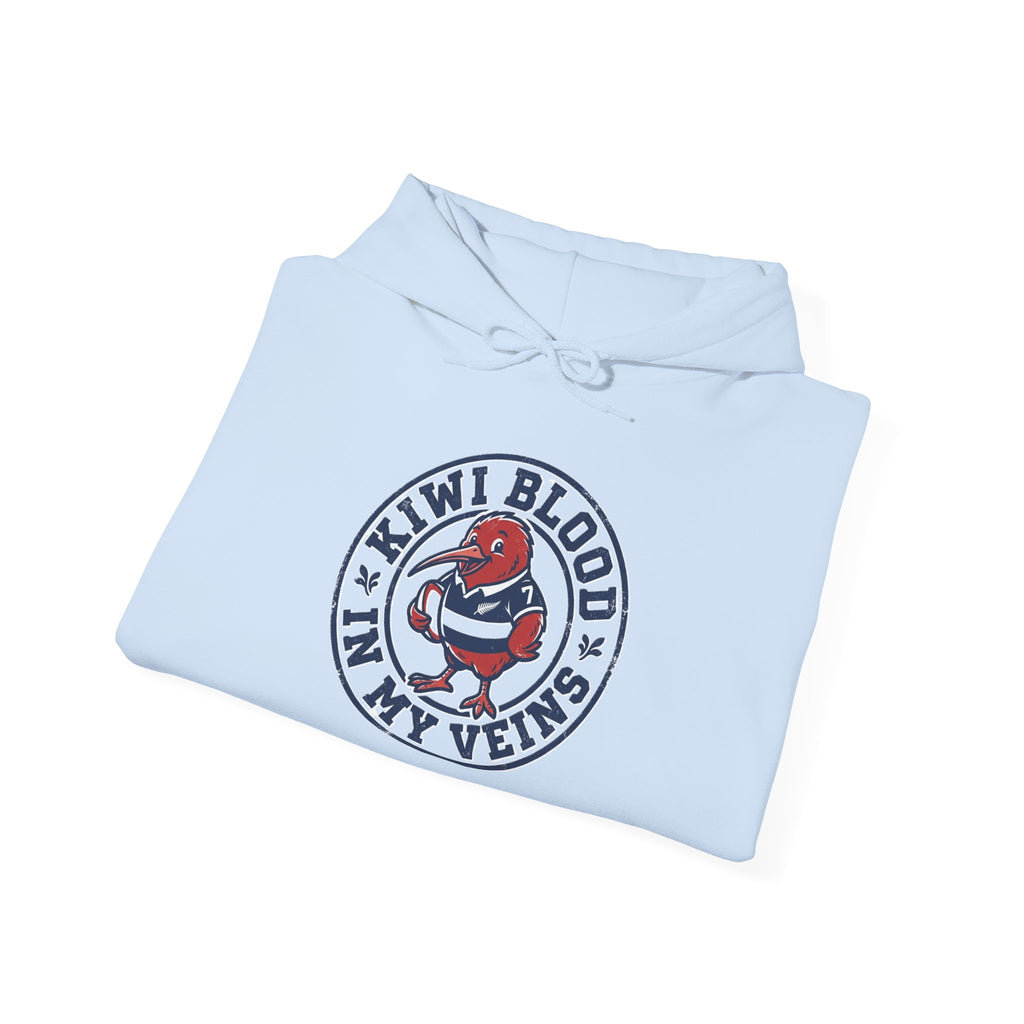Kiwi Blood Graphic Hoodie — 'Kiwi Blood In My Veins' New Zealand Pride Pullover