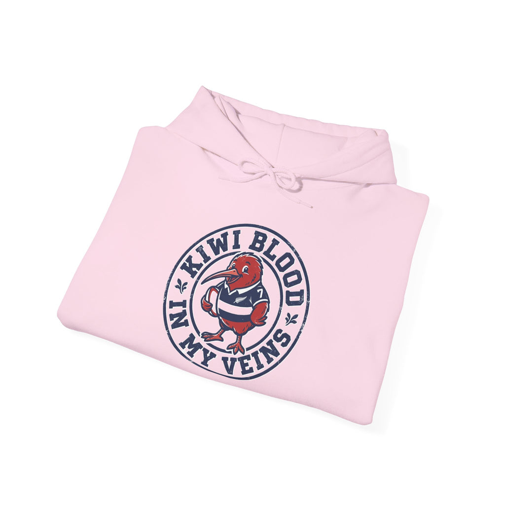 Kiwi Blood Graphic Hoodie — 'Kiwi Blood In My Veins' New Zealand Pride Pullover